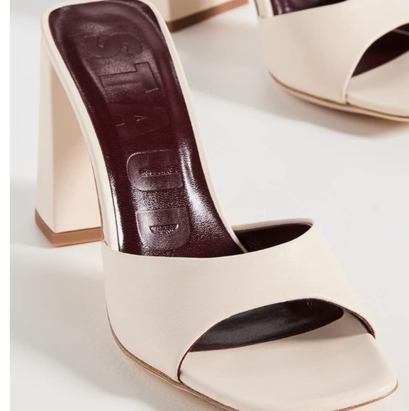 STAUD Sloane Heel Cream Size 8 NWOT - Picture 1 of 7